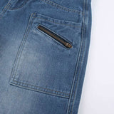 Heavy Zipper Cargo Jeans