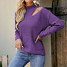 High Collar Knitted Pullover