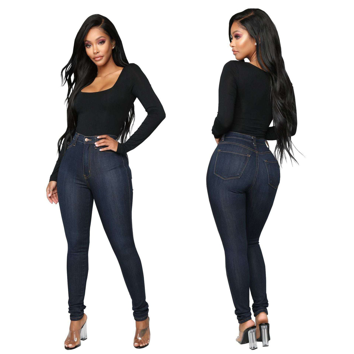 High waist jeans