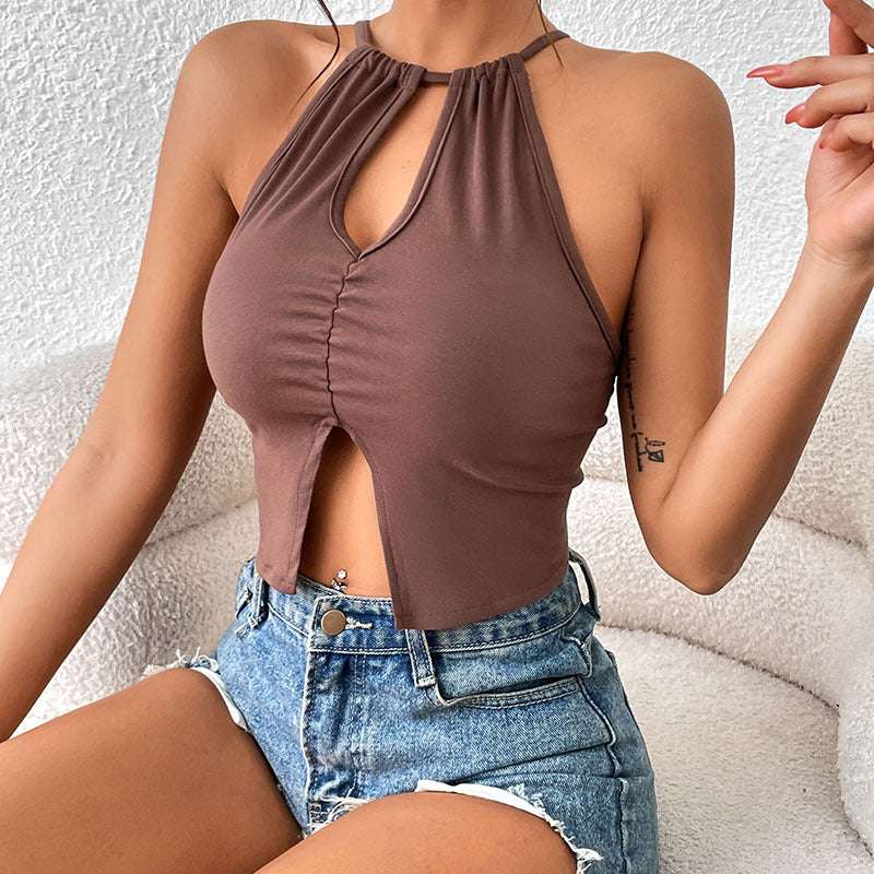 Top Tight Halter Spaghetti Straps Vest