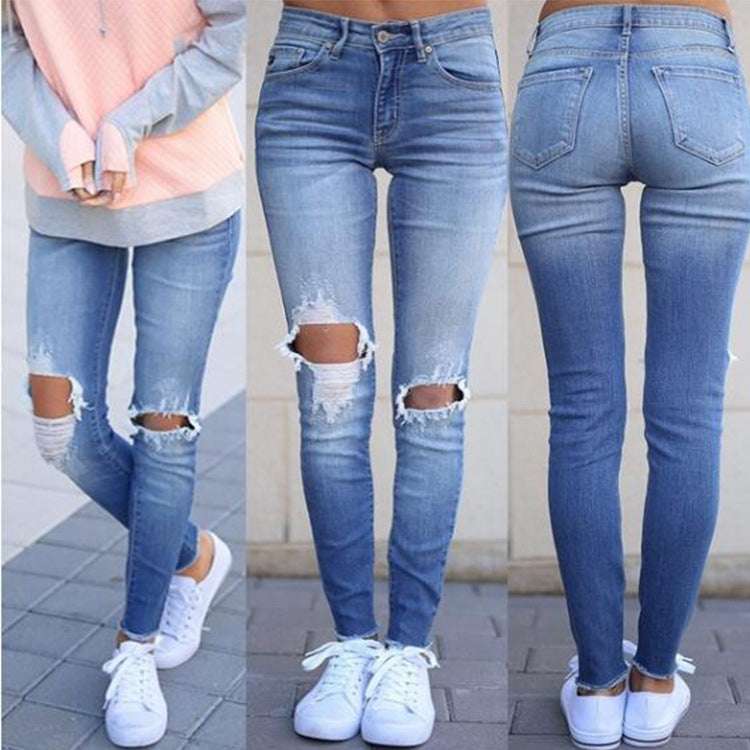 Jeans With Ripped Tassels
