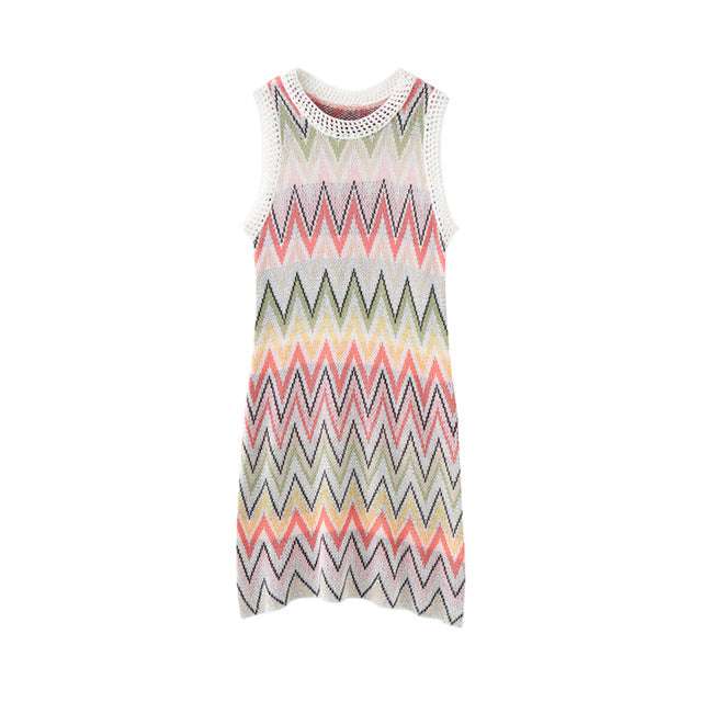 Knitted Rainbow Dress