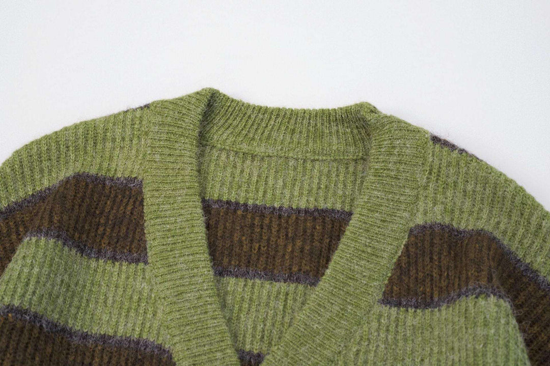 Knitted Striped Sweater/Cardigan