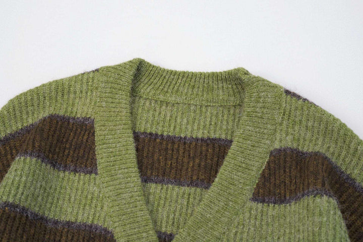 Knitted Striped Sweater/Cardigan