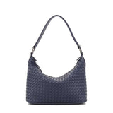 Korean Style Woven Shoulder Bag for Women with Zipper Closure