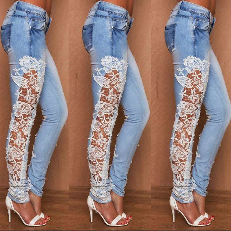 Lace Jeans