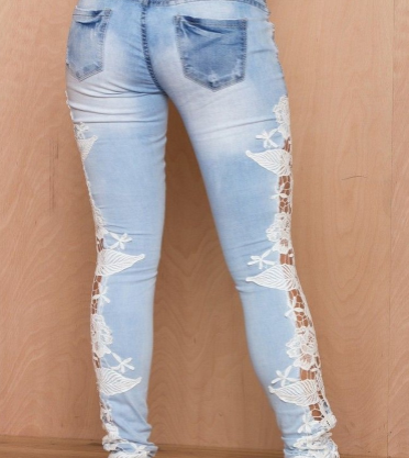 Lace Jeans