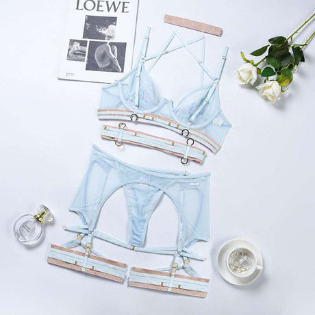 Lace-up Leg Uniform Temptation Underwear Set