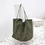 Large Canvas Shoulder Bag for Women - High Capacity Tote for Shopping