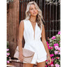 Leisure V-Neck Casual Party Jumpsuit