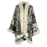 Leopard Print Knitted Cloak for Women - Stylish European and American Streetwear