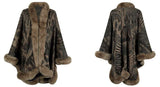 Leopard Print Knitted Cloak for Women - Stylish European and American Streetwear