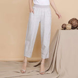 Linen Cropped Pants