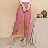 Linen Cropped Pants