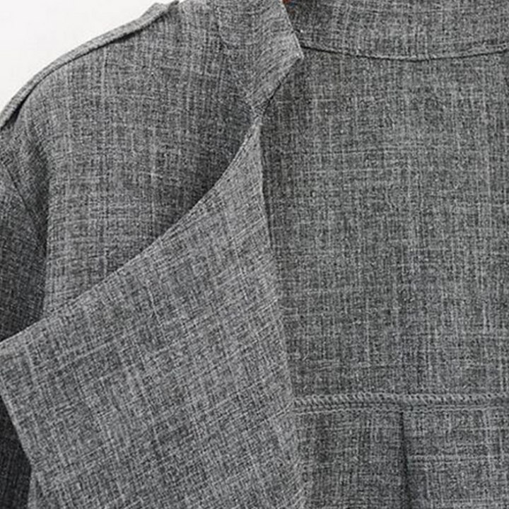 Long Oversized Cotton Trench Cardigan Coat