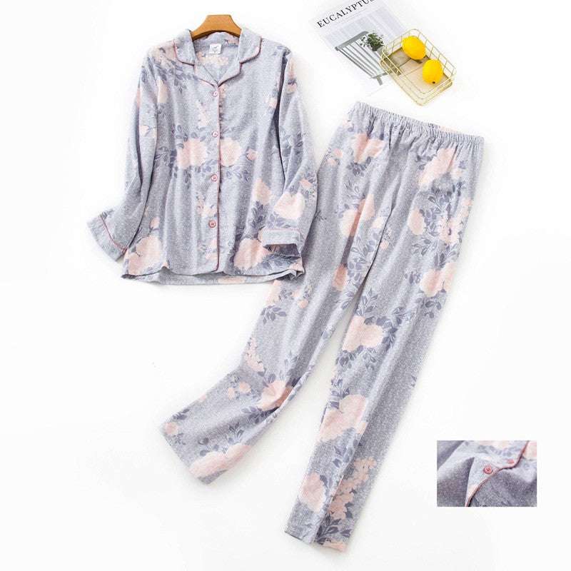 Long Sleeve Patterned Loungewear Set