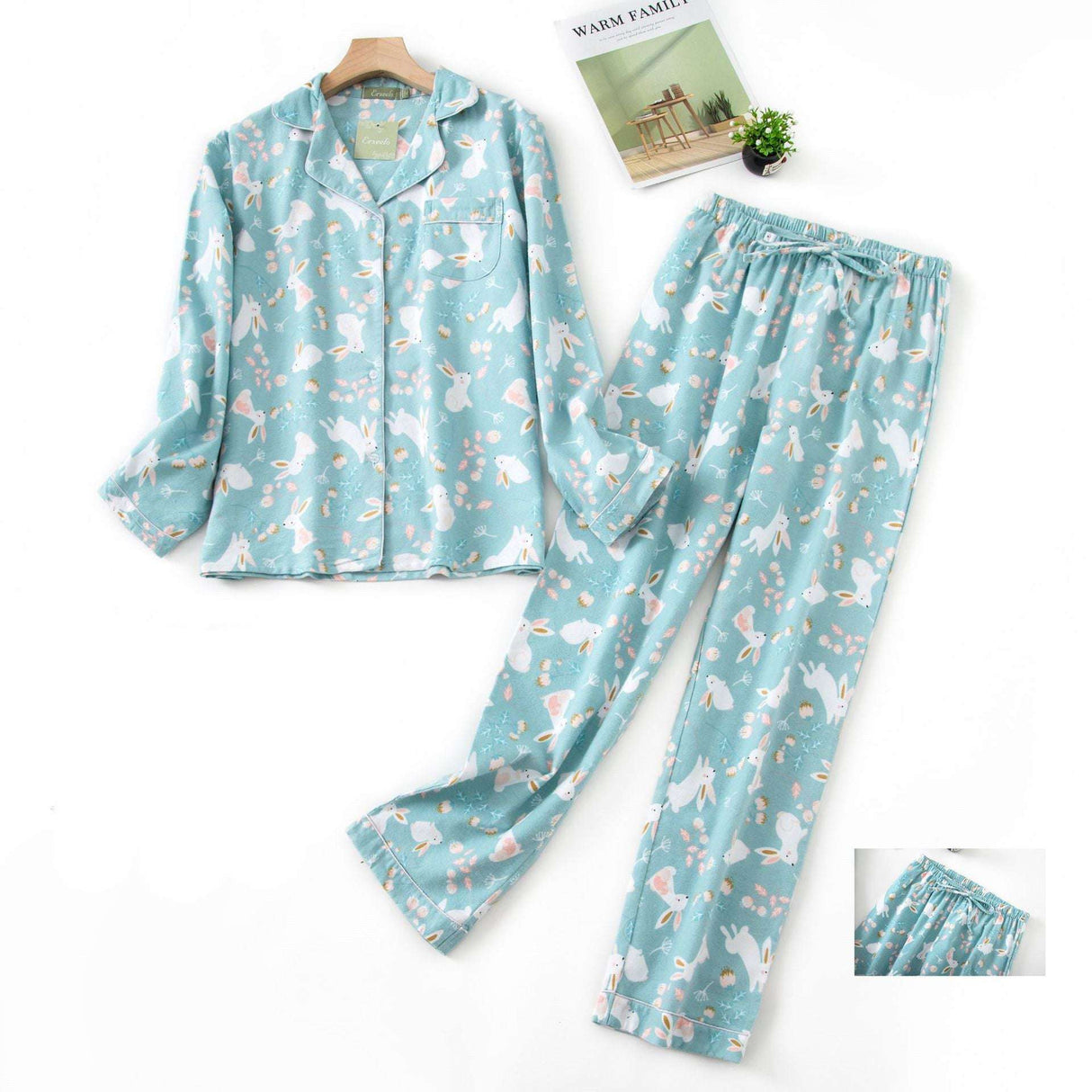 Long Sleeve Patterned Loungewear Set