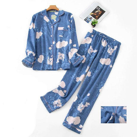 Long Sleeve Patterned Loungewear Set