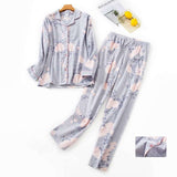 Long Sleeve Patterned Loungewear Set