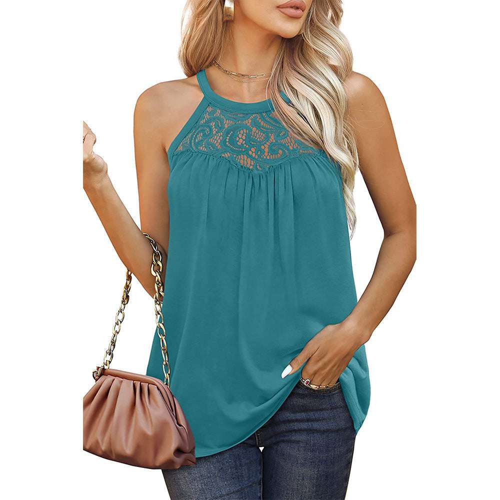 Loose Fit Lace Tank Top