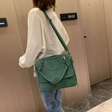 Matcha Green PU Leather Women's Shoulder Bag with Matte Finish