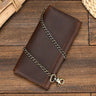 Men's Genuine Leather Anti-theft Long Chain Wallet