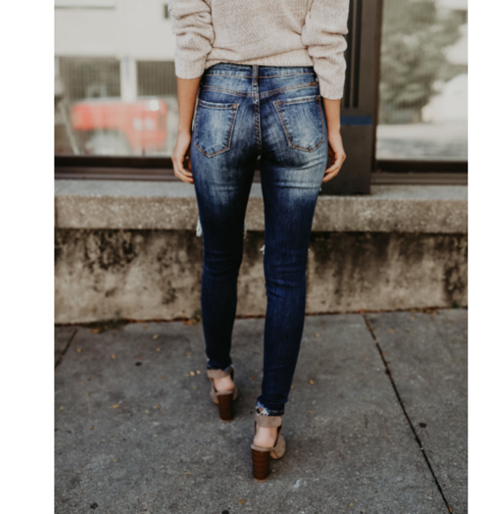 Mid-rise Ripped Jeans