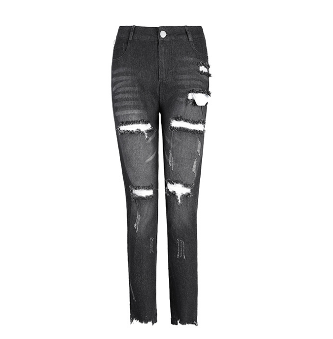 Mid-rise Ripped Jeans