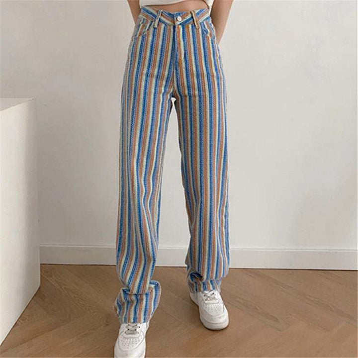 New Mopping Stripped Trousers