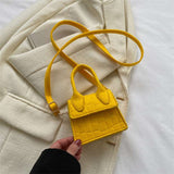 New Simple Small Felt Shoulder Bag