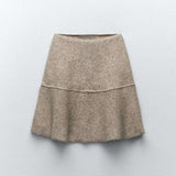 New Standard Collar Loose Fitting Solid Color Knitwear