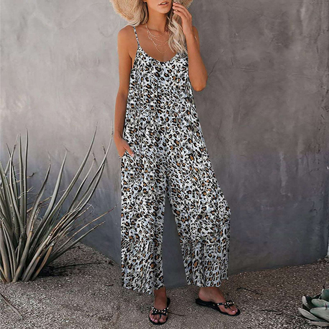 New Style Print Loose Jumpsuit