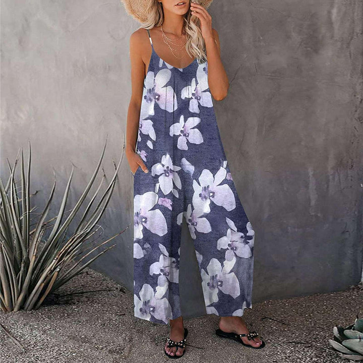 New Style Print Loose Jumpsuit