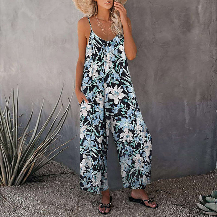 New Style Print Loose Jumpsuit