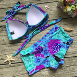 Patterned 2 Piece Swimsuit