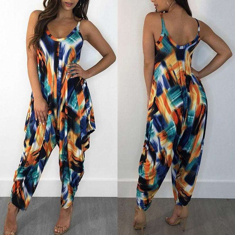 Printed Loose Fit Jumpsuit