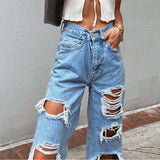 Ripped Washed Jeans