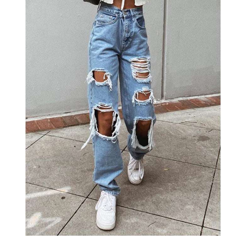 Ripped Washed Jeans