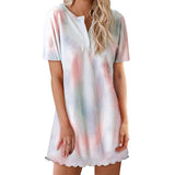 Short Sleeve Tie Dye Pajamas