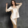 Silk Solid Color Loungewear Set