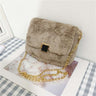 Simple Plush Crossbody Bag for Women's Fashion