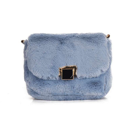 Simple Plush Crossbody Bag for Women's Fashion