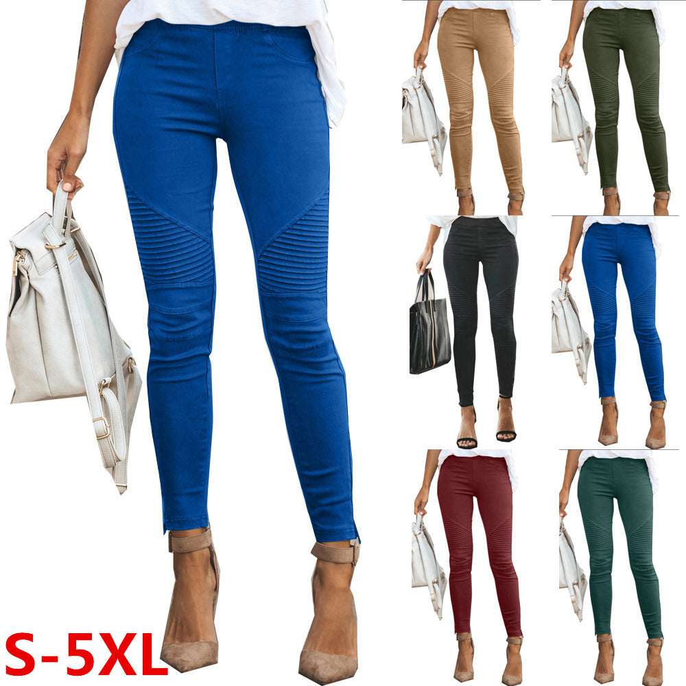 Slim Fit Elastic Pants