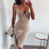 Sling U-neck sexy bag hip dress