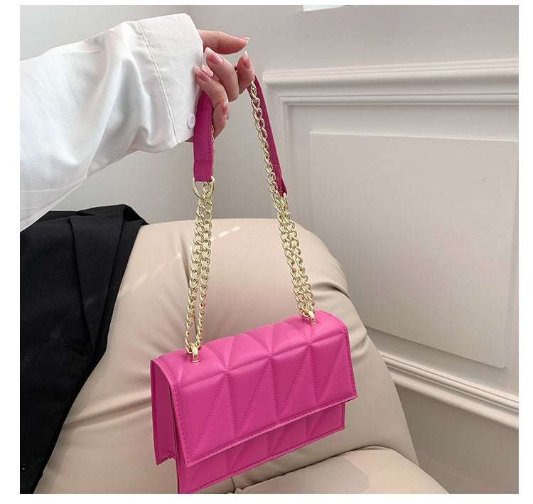 Small Square Chain Crossbody Shoulder Bag in Various Colors