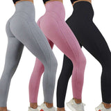 Solid Color Exercise Leggings