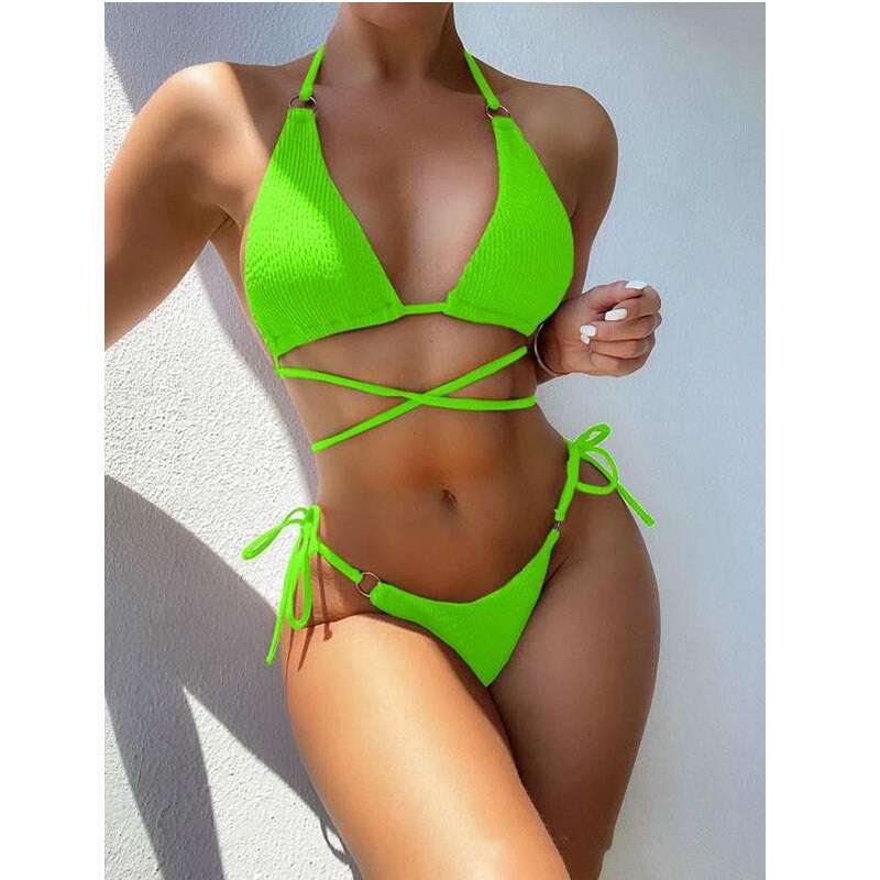 Solid Colour Two Piece