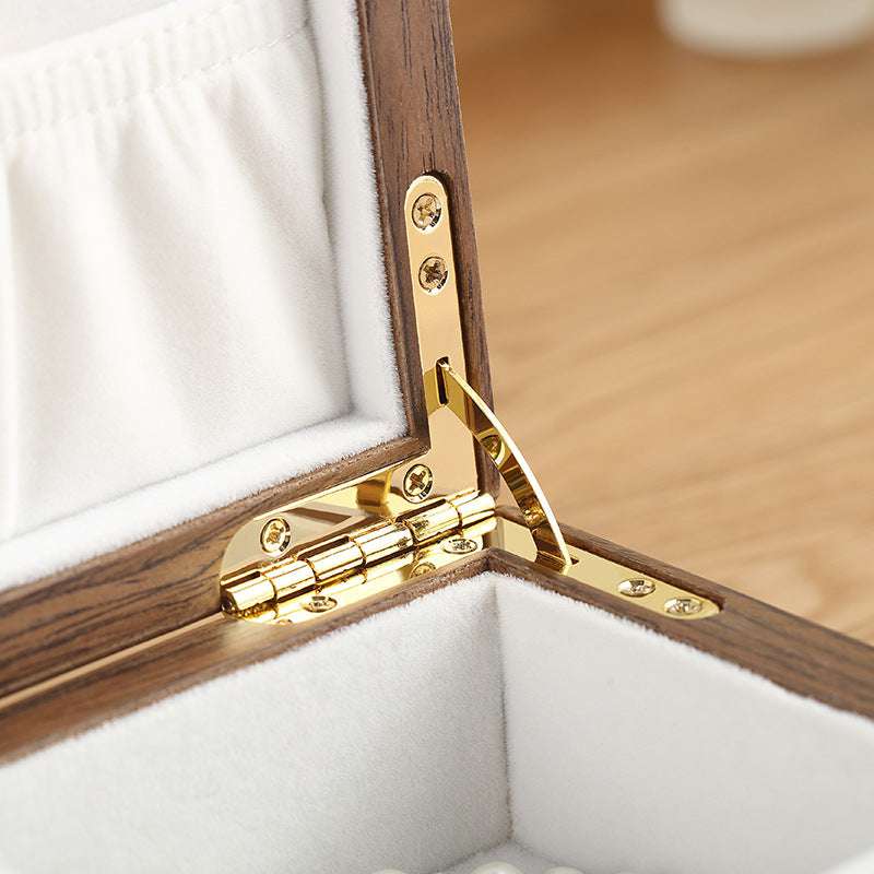 Solid Wood Jewellery Box with Jewellery