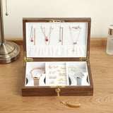 Solid Wood Jewellery Box with Jewellery