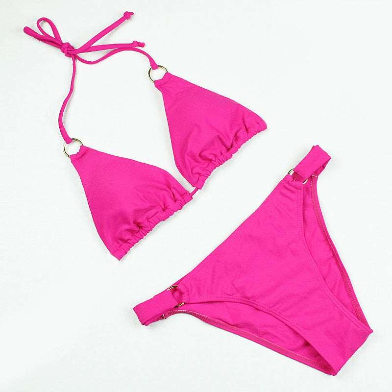 Split bikini swimsuit